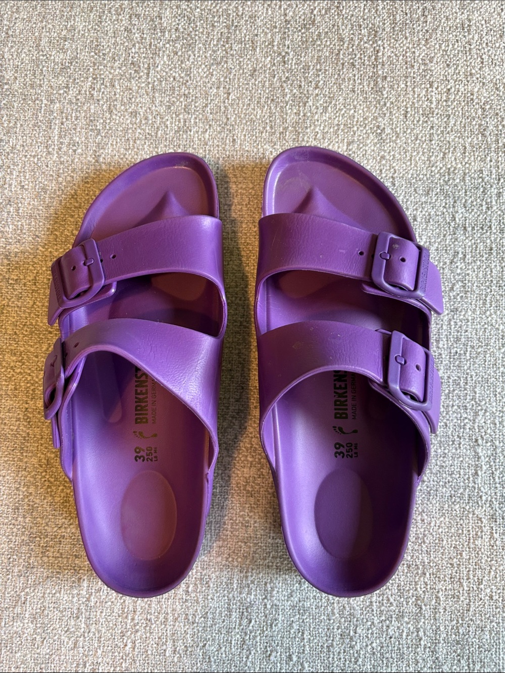 Birkenstock Purple Two-Strap EVA Slides